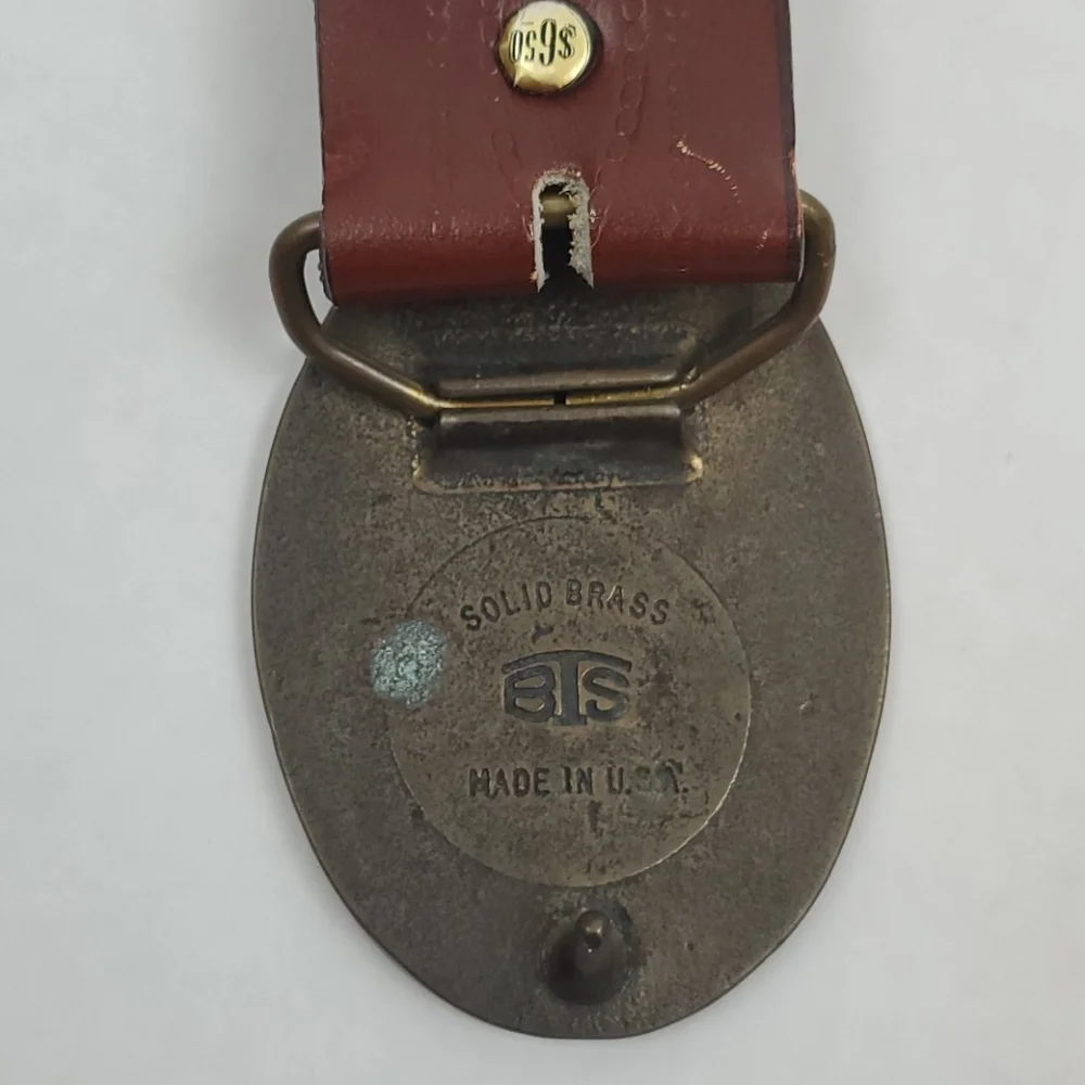 Vintage Nautical boat BTS solid Brass USA belt Y2K